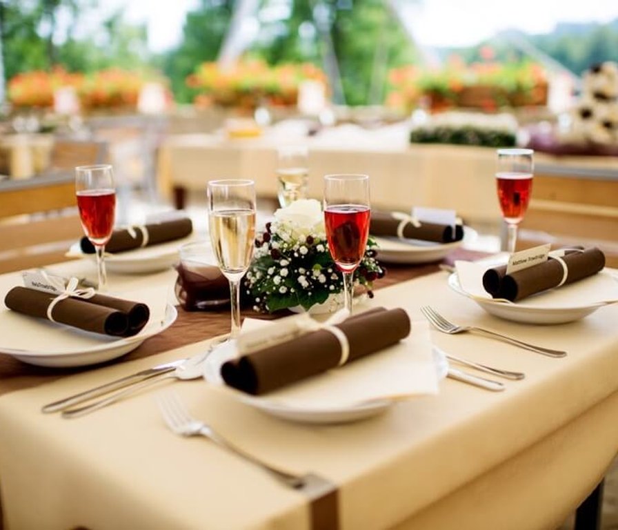 Wedding reception at Chateau Orlice